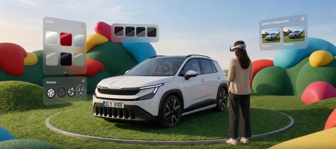 Skoda запустила виртуальные шоурумы для Apple Vision Pro и Meta Quest