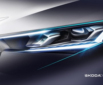 Эскизы раскрывают детали дизайна новых фар Škoda Scala и Kamiq