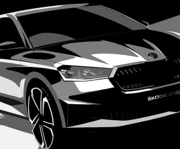 Эскизы Skoda Fabia 2021 года