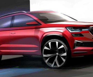 Эскизы обновлений Skoda Karoq 2022 года