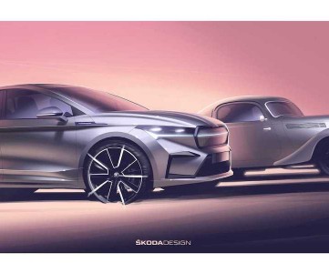 Эскиз Skoda Enyaq Coupe iV
