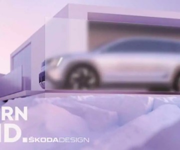 Размытый внедорожник Skoda